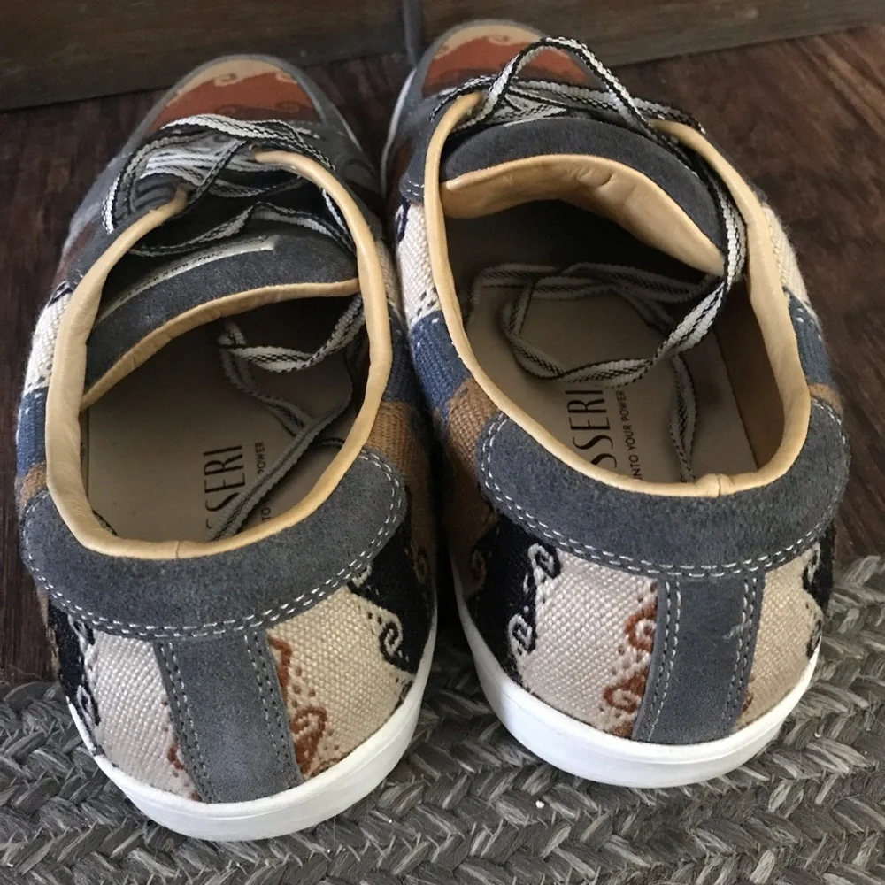 PASSERI Men's Artesano de Flores Olive‎ Sneakers Woven Size 45